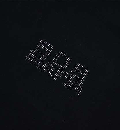 808 Hoodie — Rhinestone (Tonal Black)